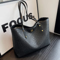 Fashionable Retro Large-Capacity Tote Bag - Versatile One-Shoulder & Hand-Held Design"