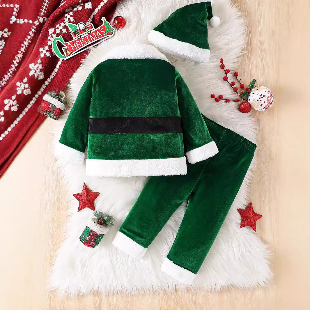 Jolly Santa Three-Piece Kids' Set