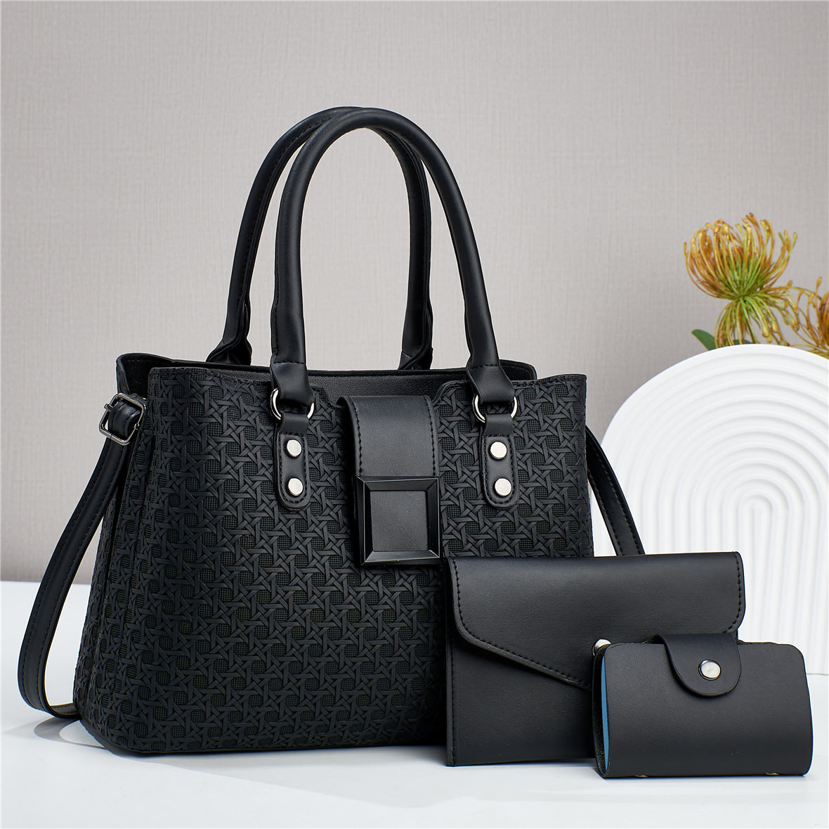 Elegant 3-Piece Handbag Set