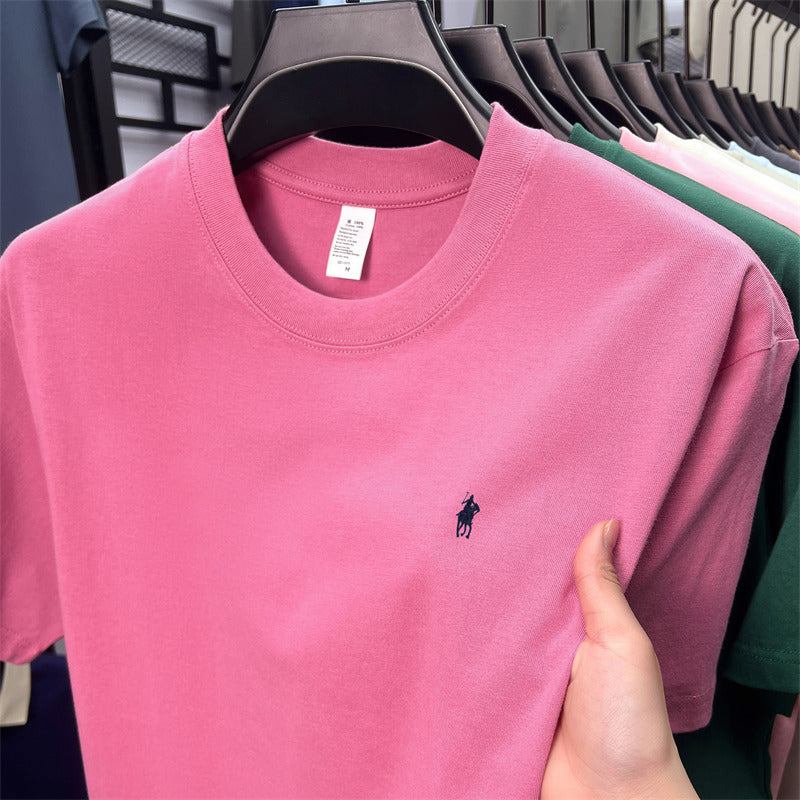 Men’s Ruff Pony Logo Embroidered Crew-Neck Tee