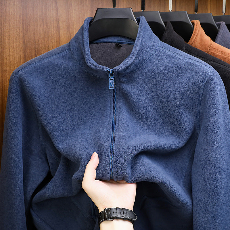 Suede Zip-Up Jacket  Soft Structure Series