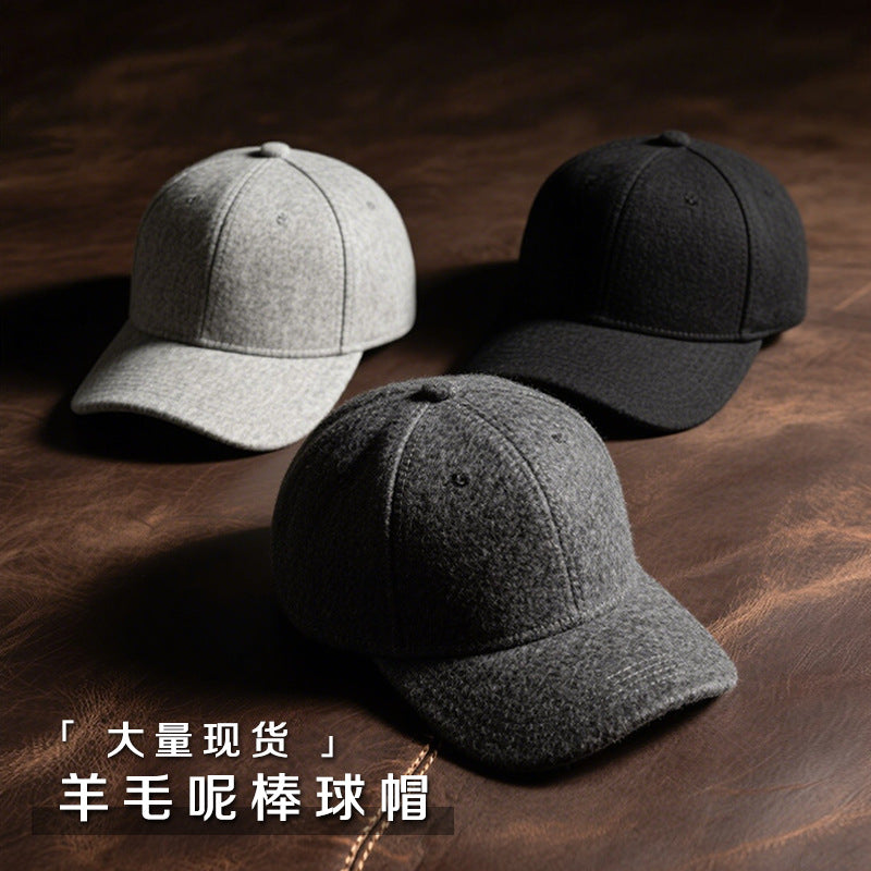 Autumn & Winter Wool Tweed Velvet Peaked Hats