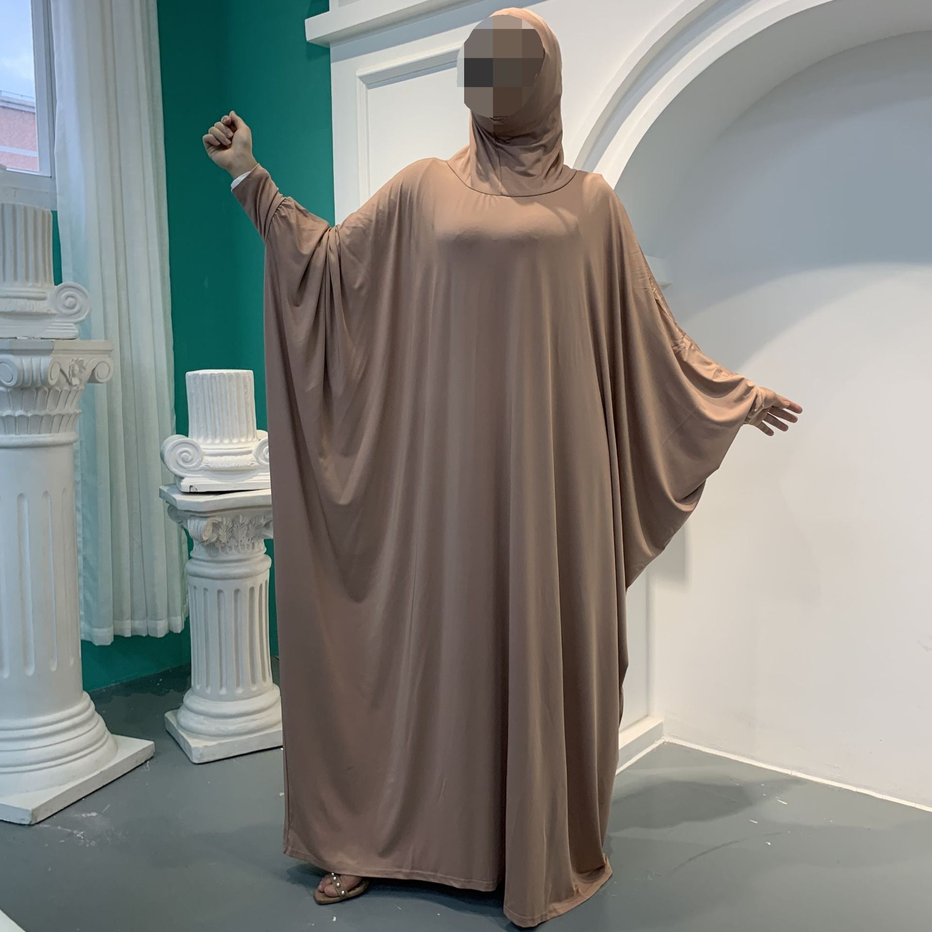Elegant Big Swing Dolman Sleeve Robe
