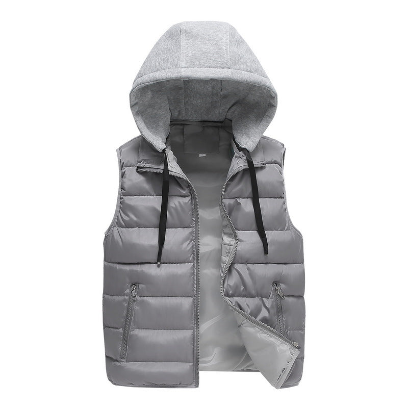 Quilted Hooded Vest  Cloud Layer