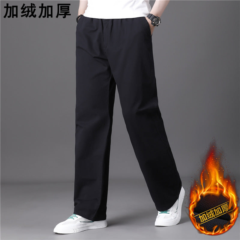 Men's Summer Thin Cotton Cargo Pants – Loose Fit Multi-Pocket Straight Casua