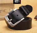 Men's Genuine Leather Belt  Pin Buckle, Customizable