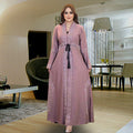 Plus-Size Muslim Arabic Burqa with Flared Sleeves
