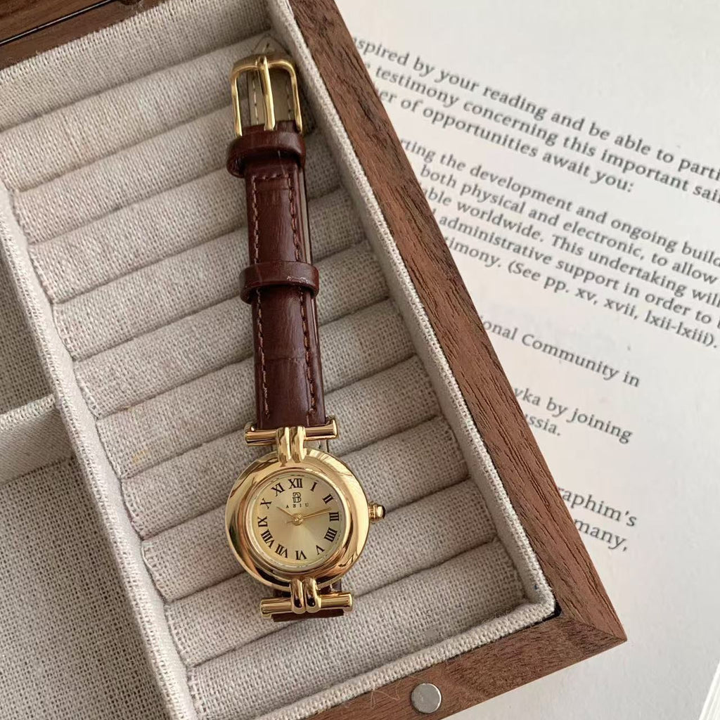 Vintage Osmanthus Gold Women's Watch - Luxury Minimalist Design