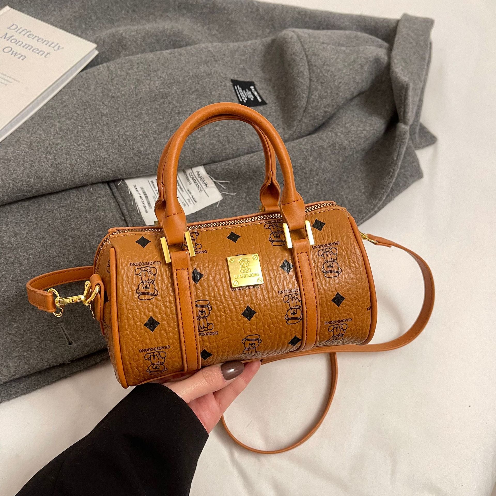 Designer Woven Denim Handbag