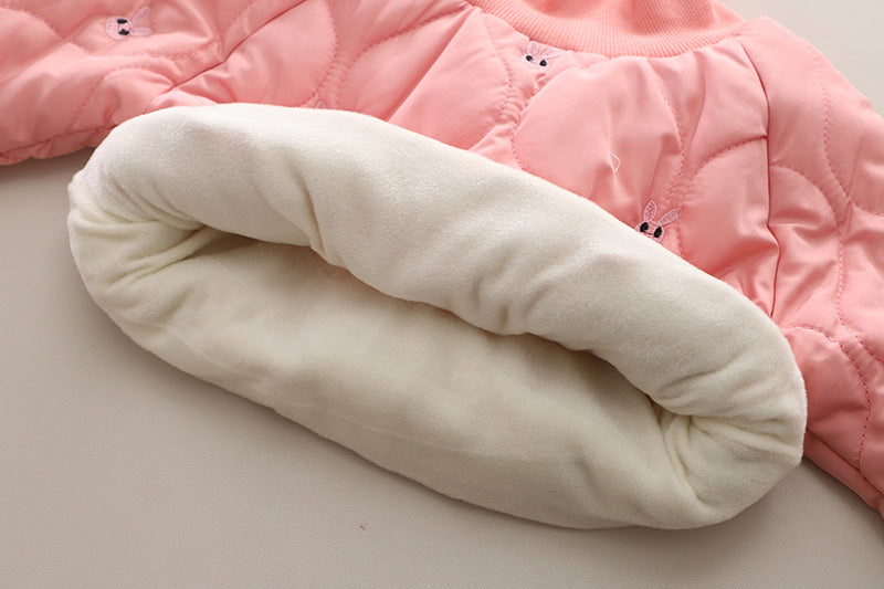 Embroidered Rabbit Coat Set