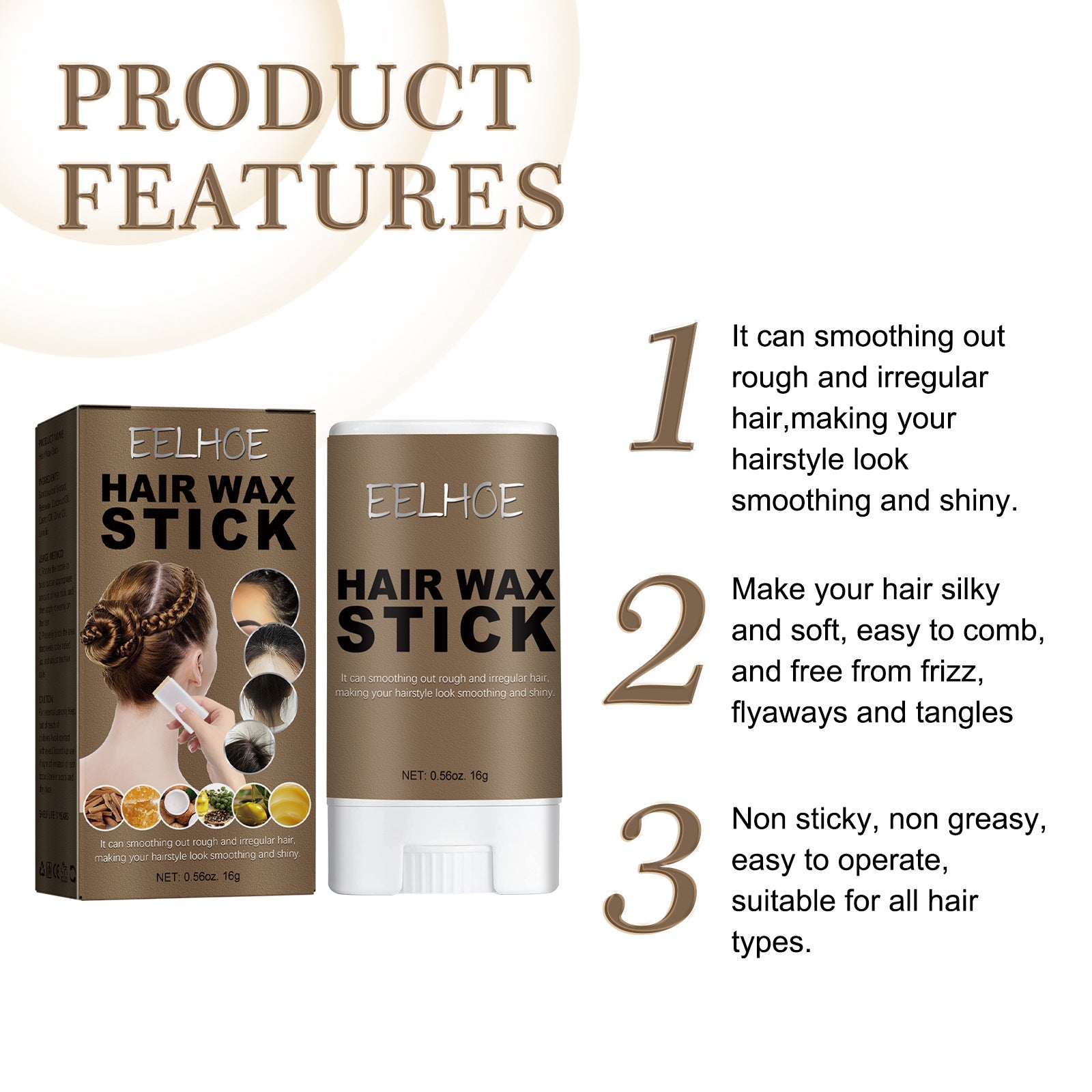 EELHOE Hair Wax Stick