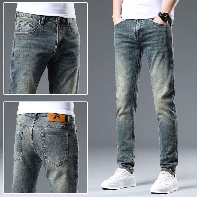 Vintage Stretch Jeans for Men