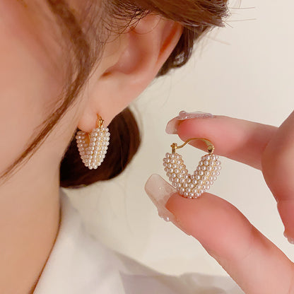 Light luxury, high-end fashion, niche design earrings