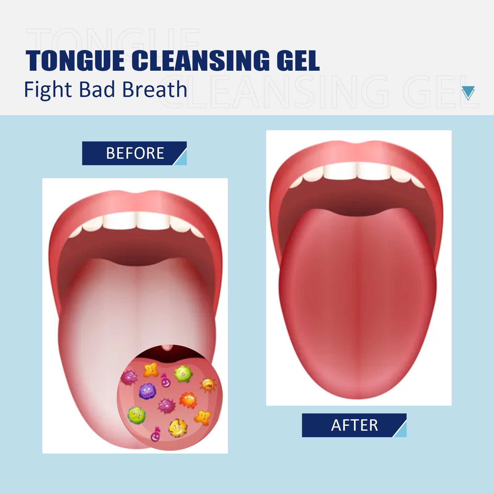 eelhoe tongue cleaning gel with brush cleaning artifact oral care to remove odor and fresh breath