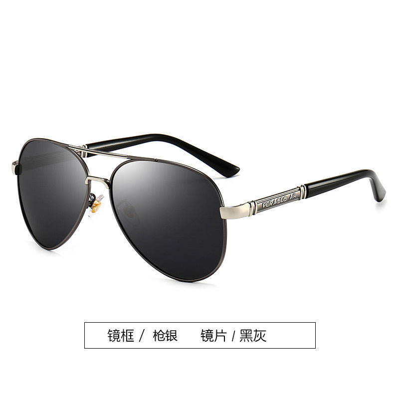 New Polarized Sunglasses Men's Metal Sunglasses Toad Glasses Driving Mirror