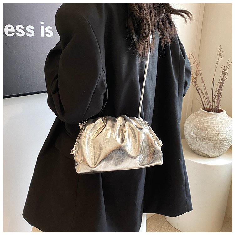 Elegant Solid Color Cloud Bag