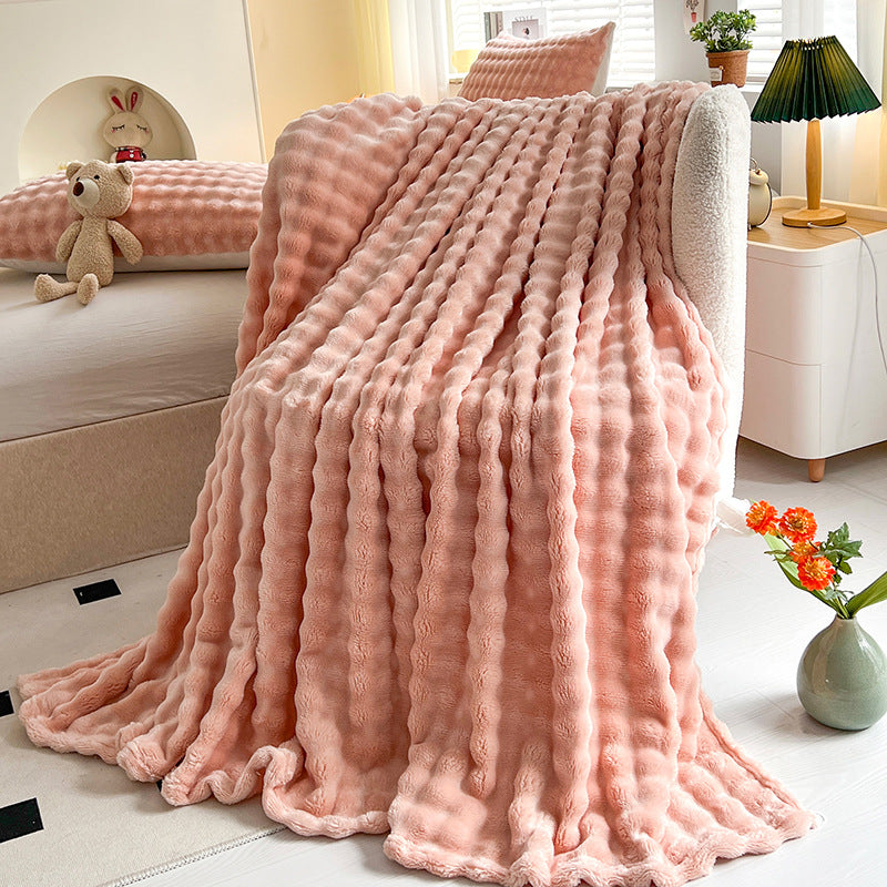 Bubble Velvet Throw Blanket