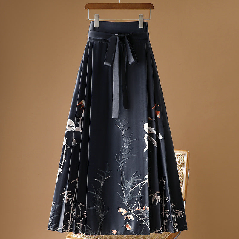 Moonlight Pleated Hanfu Skirt