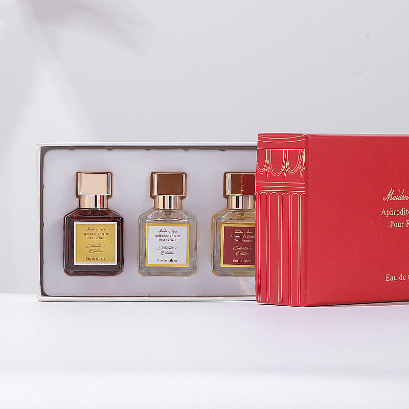 Women's perfume set three-piece set long-lasting eau de parfum