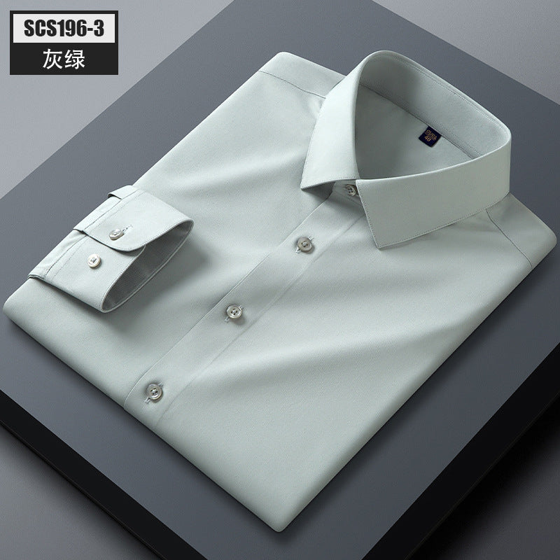 Mens Mulberry Silk Business Casual Shirt