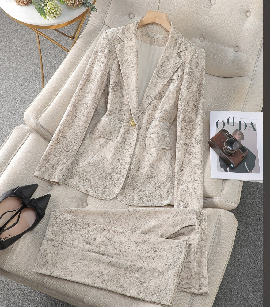 Womens 2-Piece Formal Trouser Suit Set