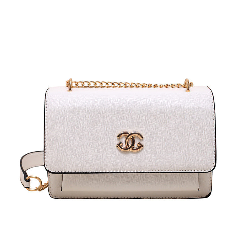 Trendy Square Shoulder Bag with Chain Strap