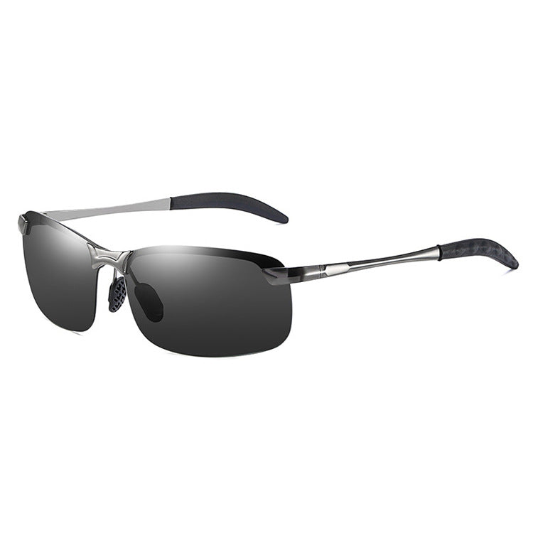 Men's Polarized Smart Photochromic Metal Sunglasses for Driving, Fishing & Day/Night Use