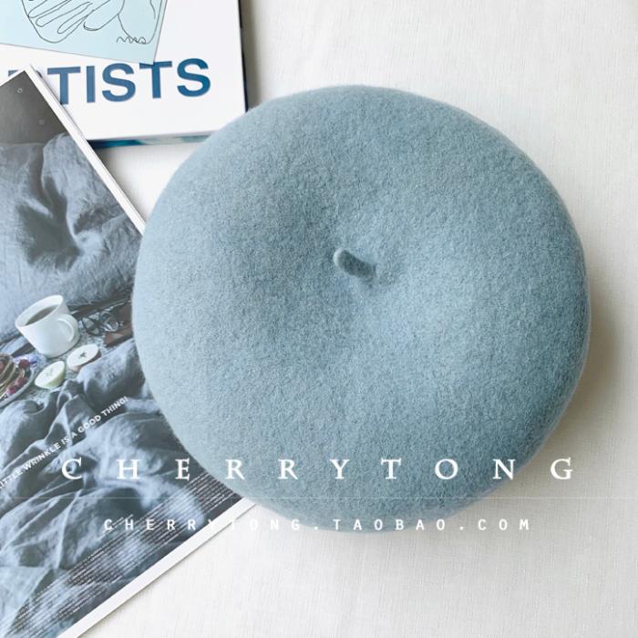 Retro Wool Beret  Cashmere & Wool Women's Hat for Autumn & Winter