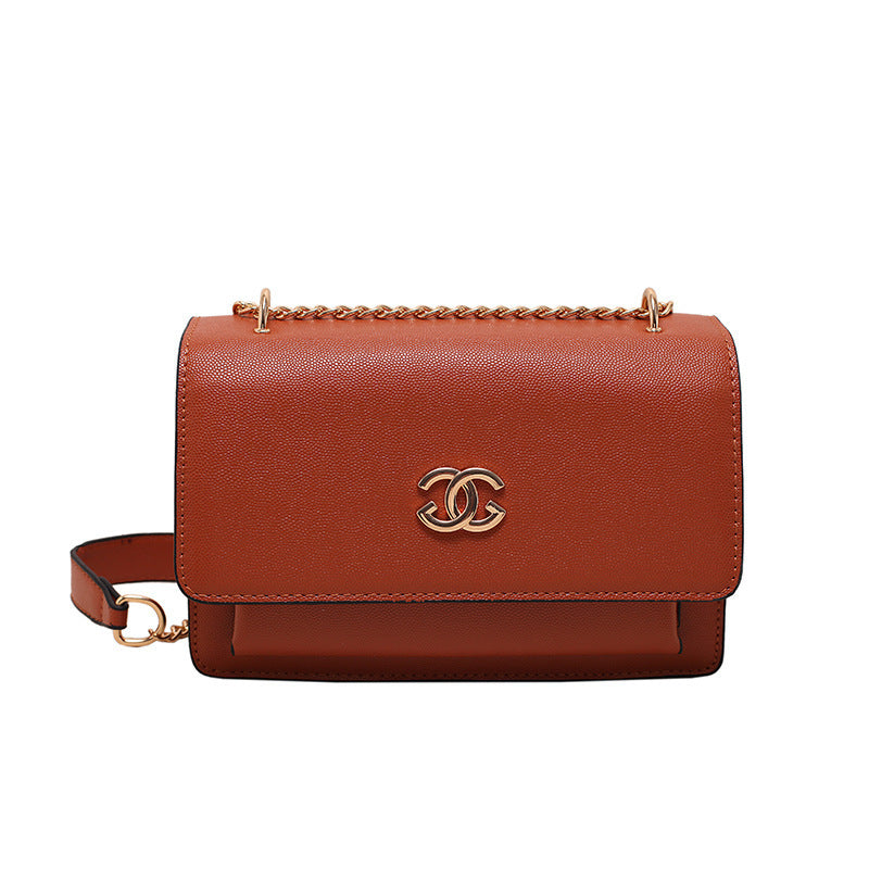 Trendy Square Shoulder Bag with Chain Strap