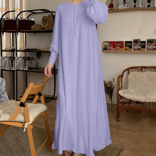 Loriya Feminine Tunic Dress, Elegant Chiffon Dress