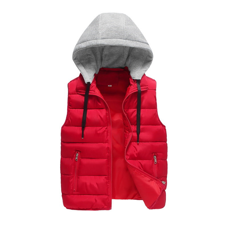 Quilted Hooded Vest  Cloud Layer