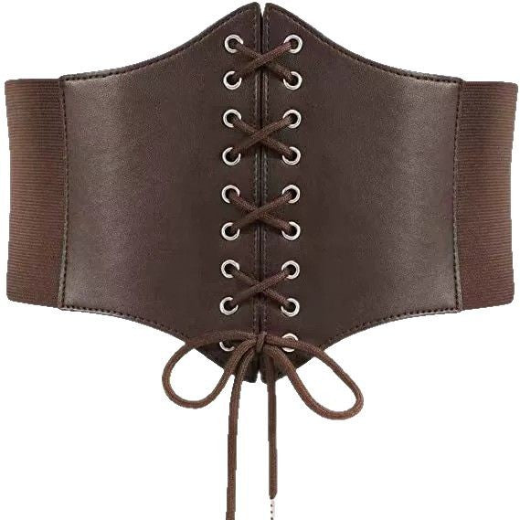 Vintage Medieval Wide Waist Cincher Belt for Women