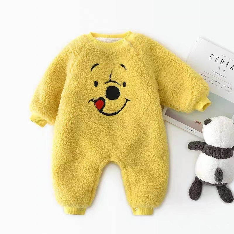 Adorable Winnie the Pooh Fleece Jumpsuit