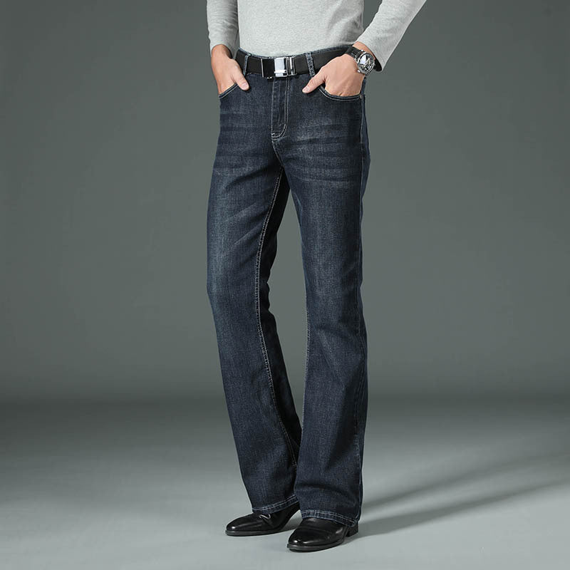 Men’s High-Waisted Stretch Flared Jeans (On Hand)
