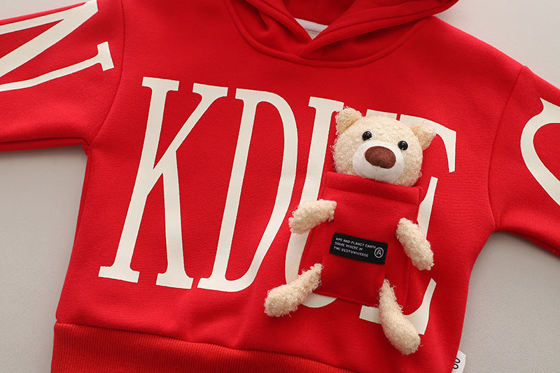 Letter Bear Sweater Set
