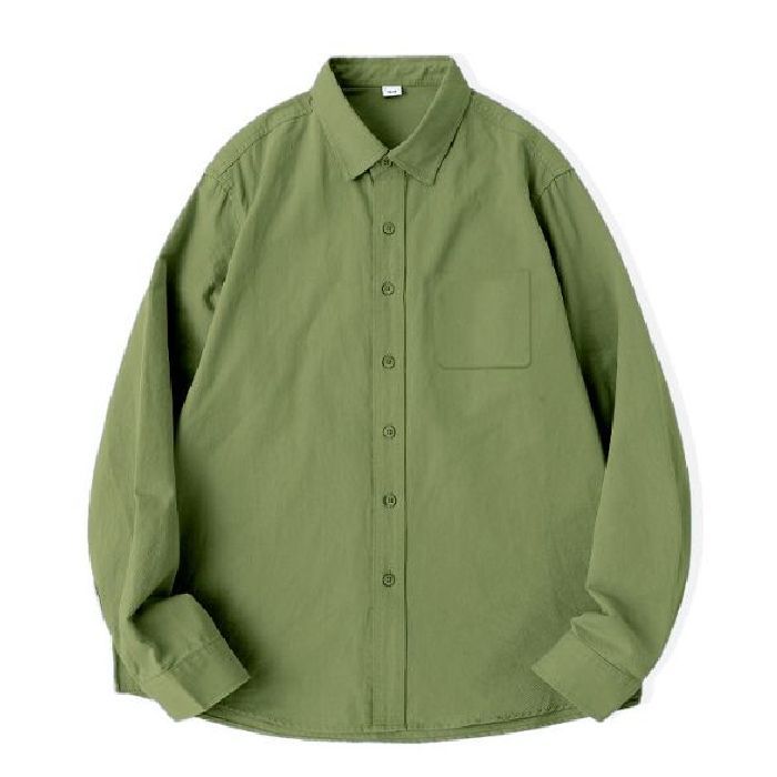 Womens Cotton Long Sleeve Layered Shirt  Spring & Autumn Cardigan Style Top