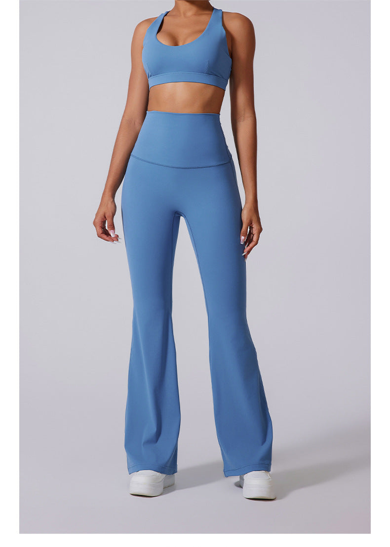 High-Waist Flared Yoga Pants