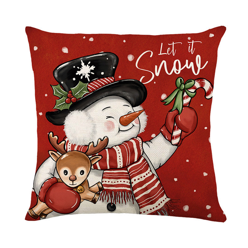 Santa Magic Linen Pillowcase