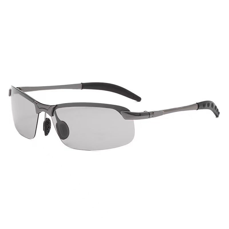 Mens Color-Changing Polarized Sunglasses  Day & Night Driving & Fishing Glasses
