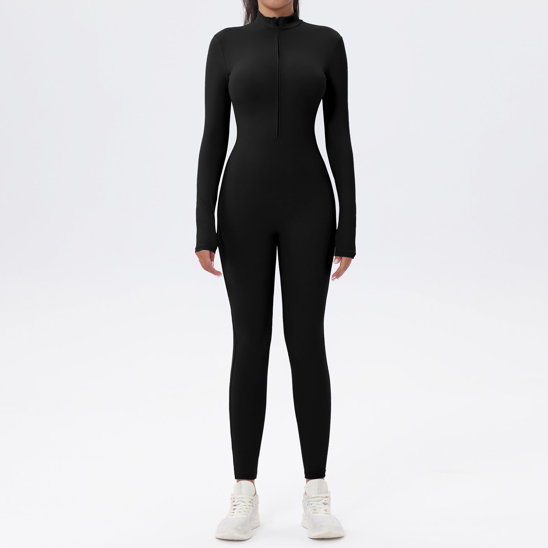 Zip-Up Workout Romper