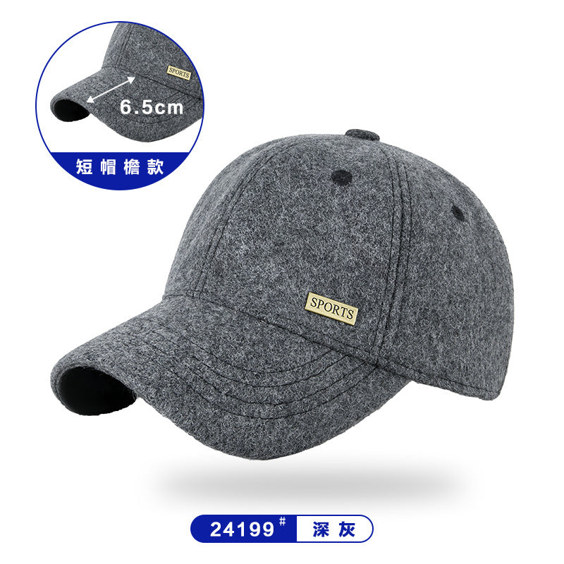 Autumn & Winter Wool Tweed Velvet Peaked Hats