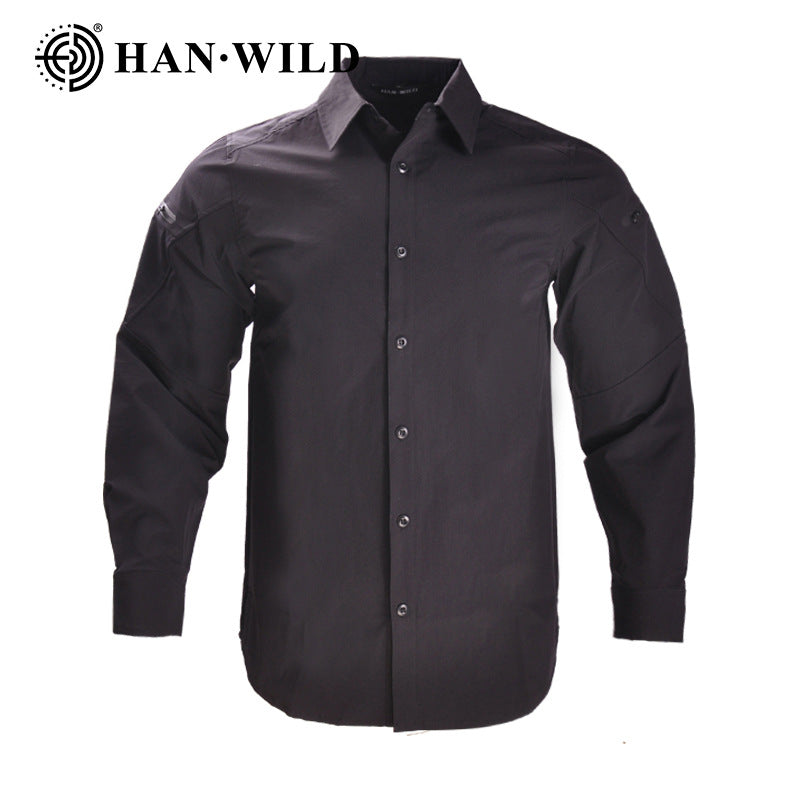 Hanye Men's Tactical Quick-Dry Shirt | Breathable Urban & Outdoor Slim Top