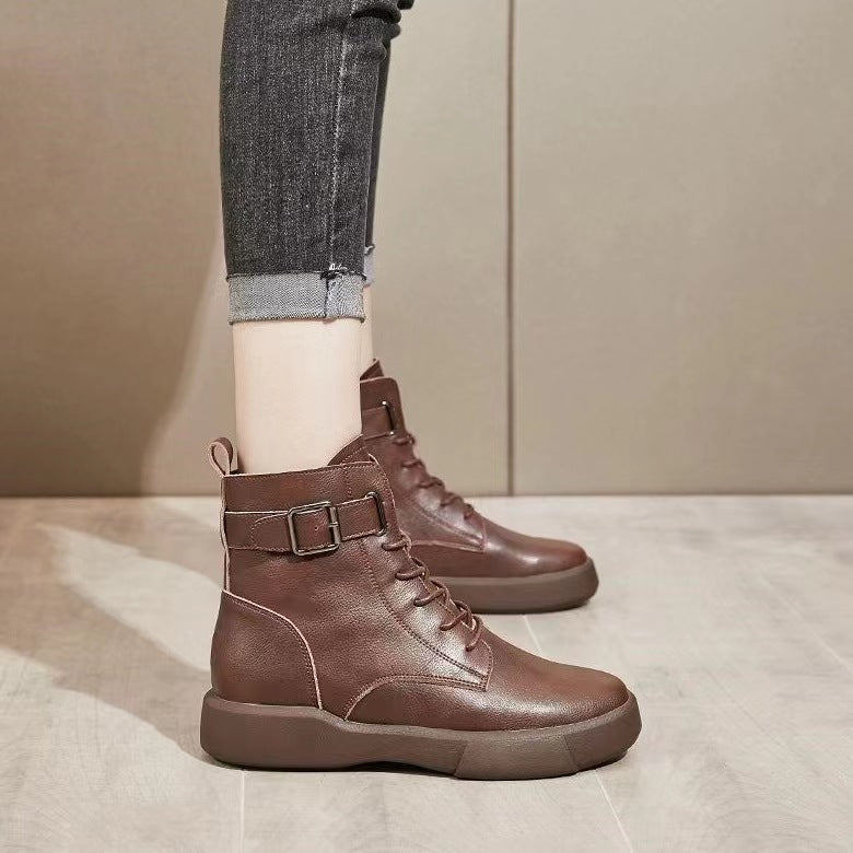 British Style Platform Martin Boots for Women