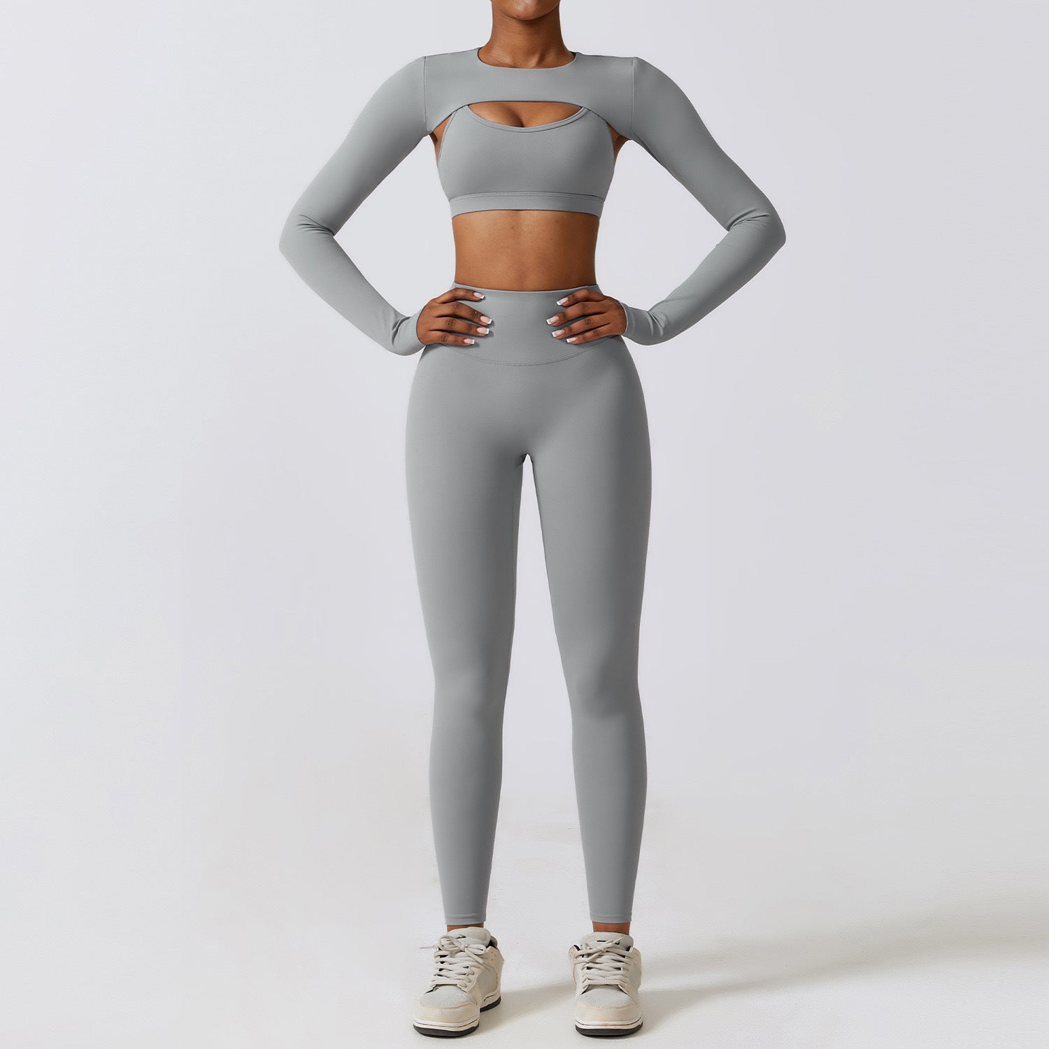 Slim-Fit Yoga Three-Piece Set
