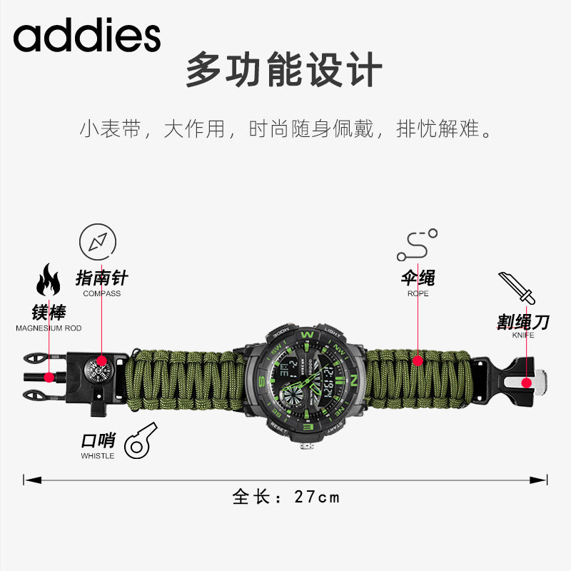 Eddison Men’s Multifunctional Outdoor Compass Watch