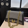 Designer Hourglass Shoulder Bag