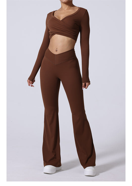V-Waist Sculpting Flare Pants