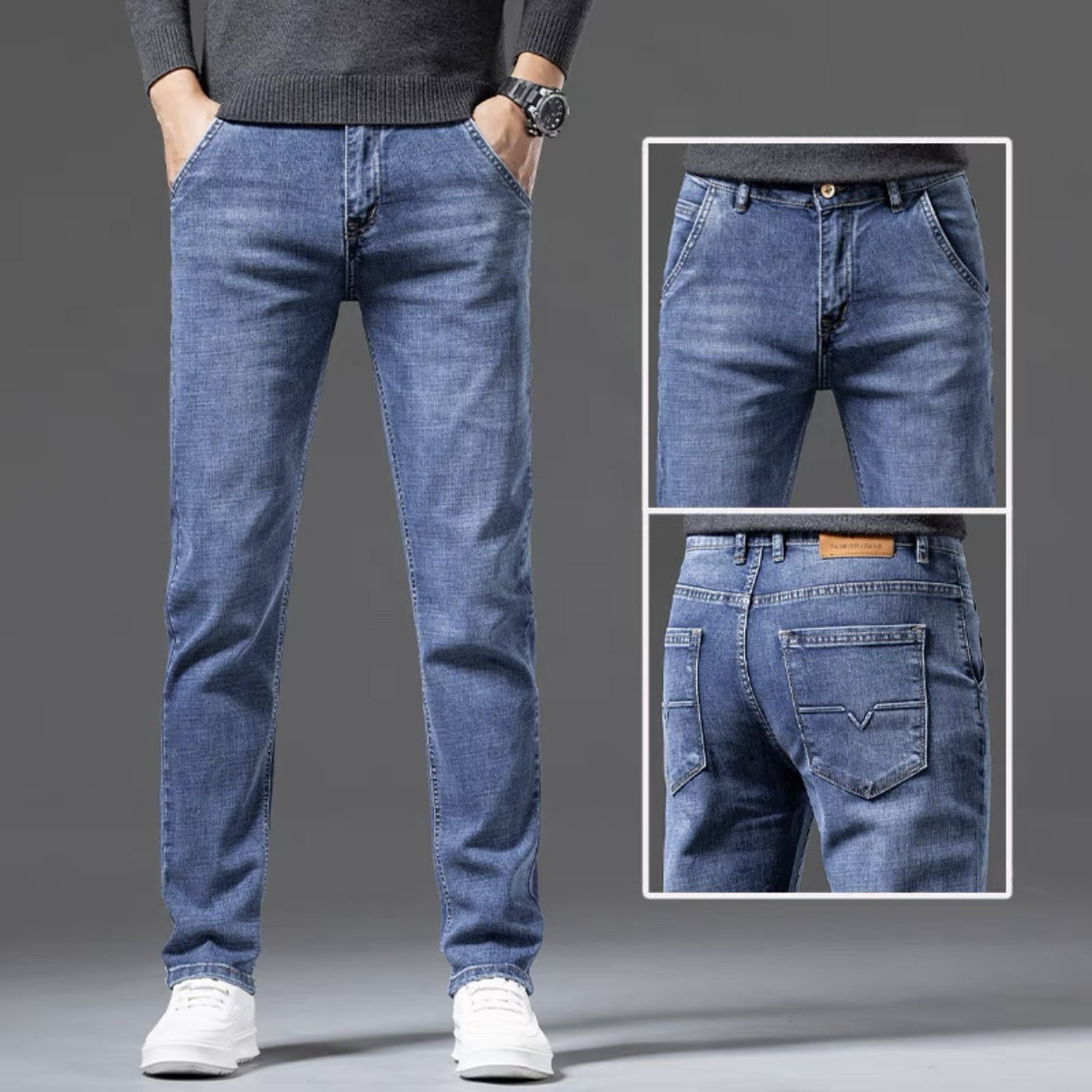 Keystone Men's Wear-Resistant Jeans