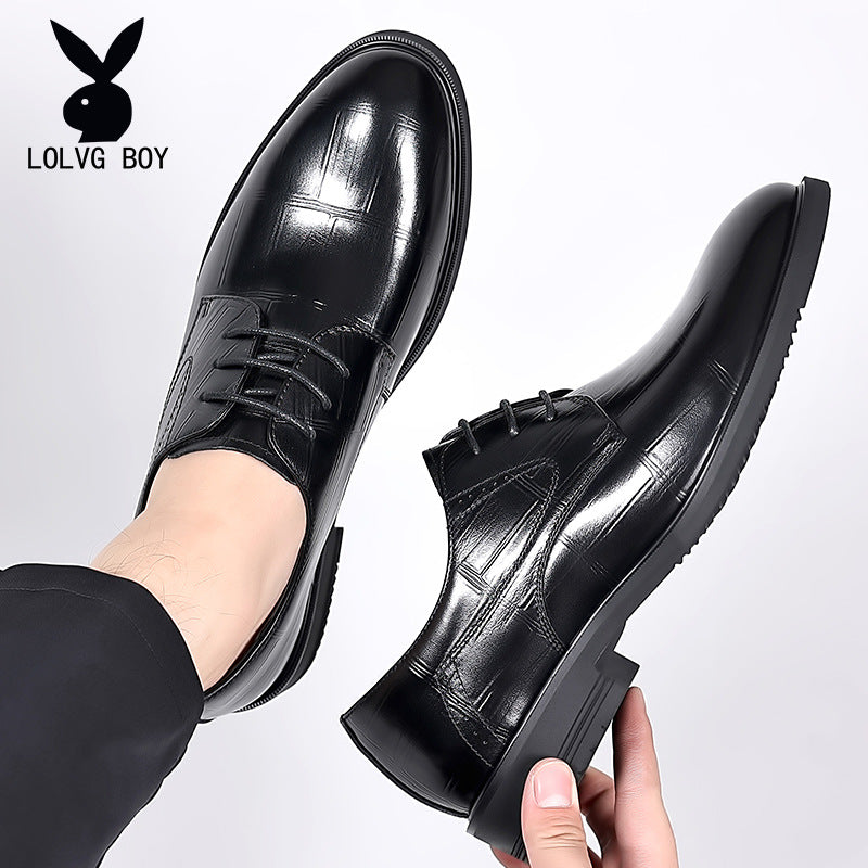 Breathable Soft Sole, Height-Boosting British Style Wedding & Business Shoes