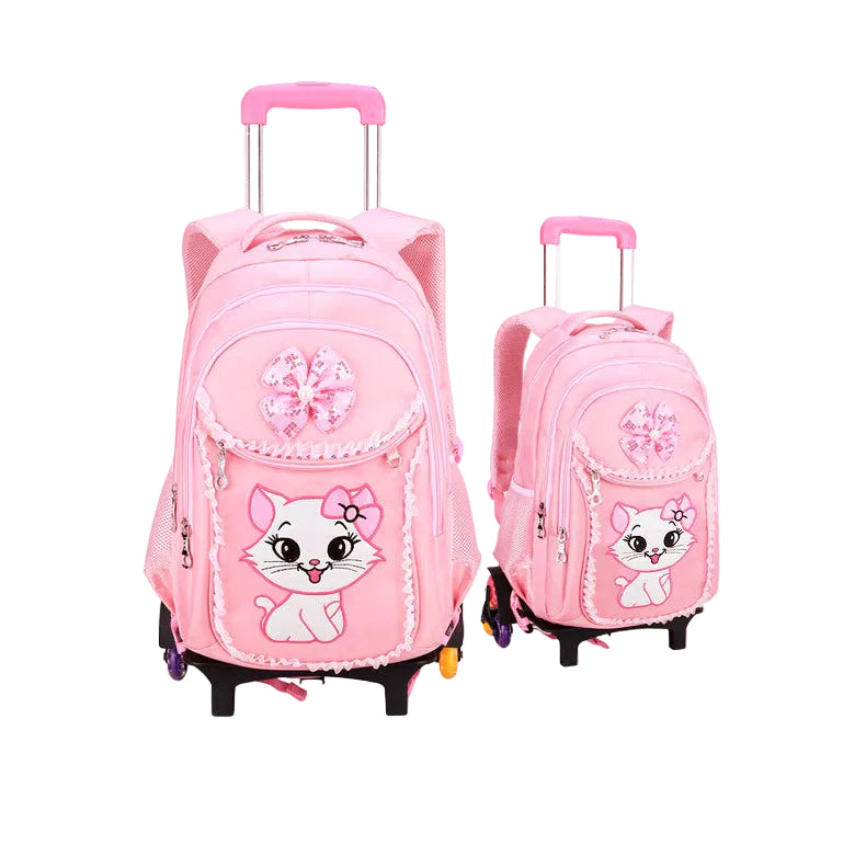 Pink Princess Trolley Backpack